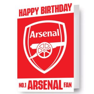 TM-07882-Arsenal-FC-3D-Lenticular-Birthday-Card Official Arsenal FC 3D Lenticular Birthday Card