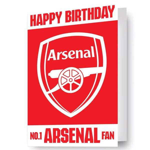 Official Arsenal FC 3D Lenticular Birthday Card